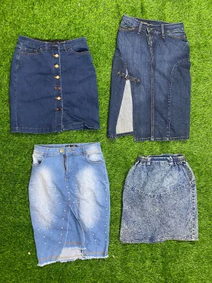 50 pcs of Grade A Denim Skirts