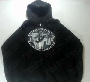 Cash, Johnny - In Circle Pointing Guitar Zip-Up Hoodie