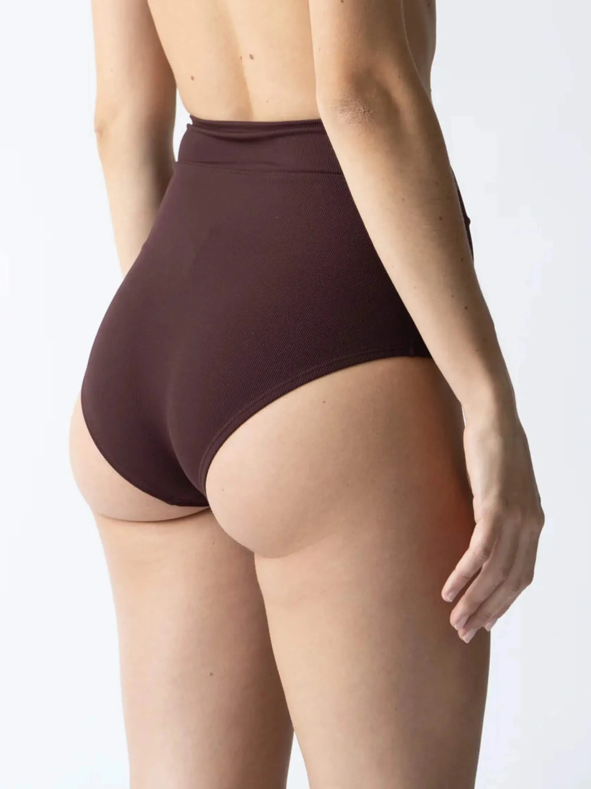 Joana - High Rise Moderate Coverage Swim Bottom | Espresso