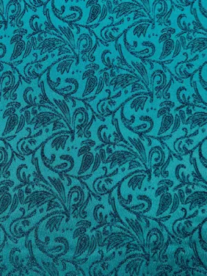 Stretch Brocade - 57-inches Wide Teal